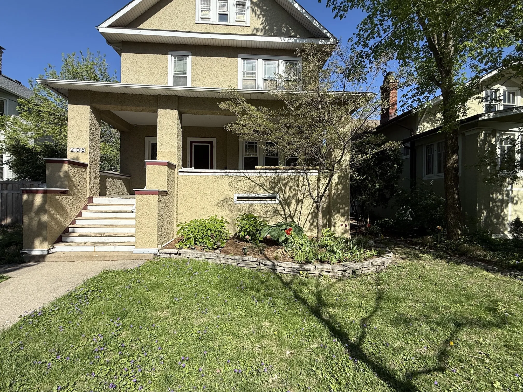 Oak Park garden design, before